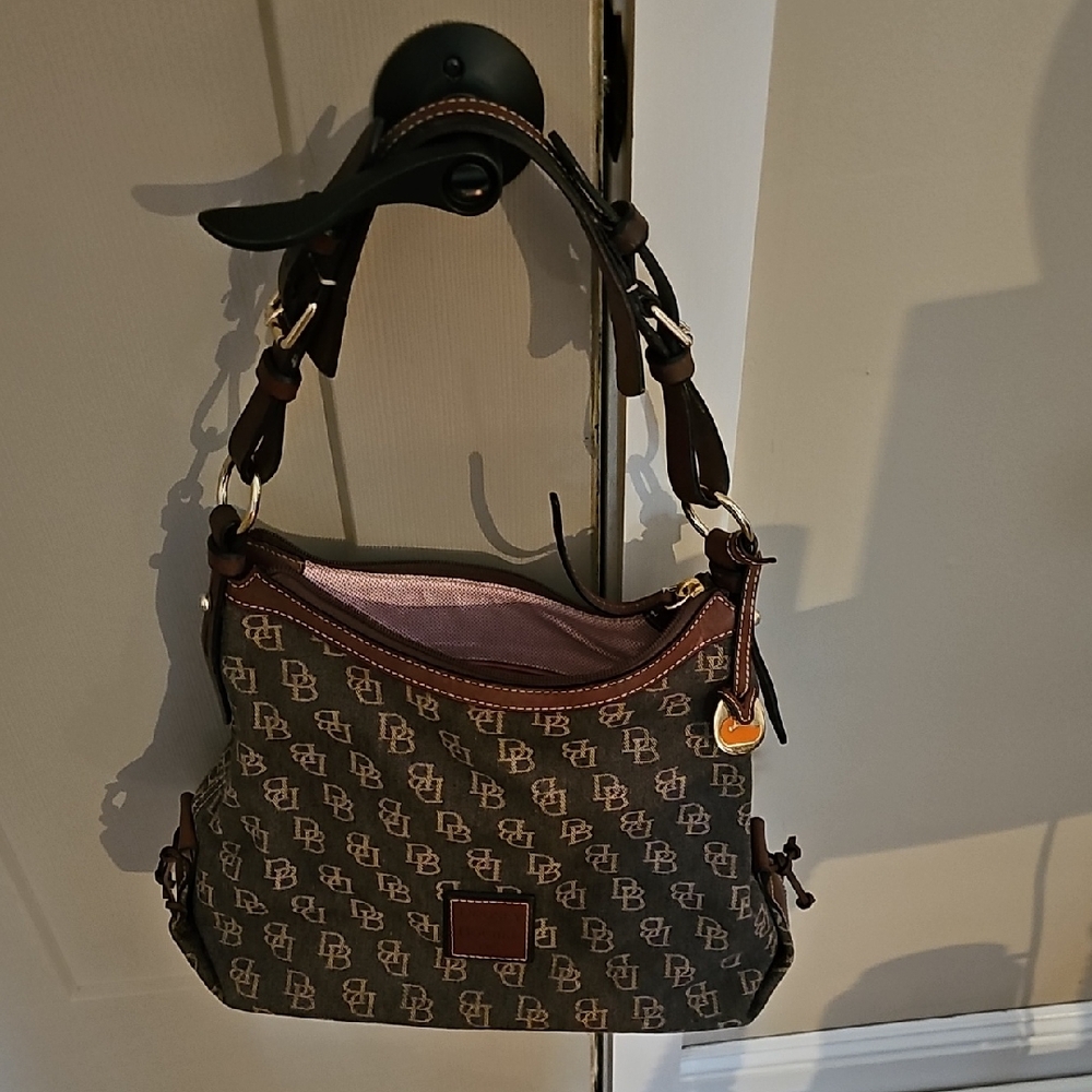 Dooney & Bourke Brown Monogram Shoulder Bag